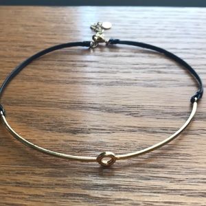 Gold and black choker